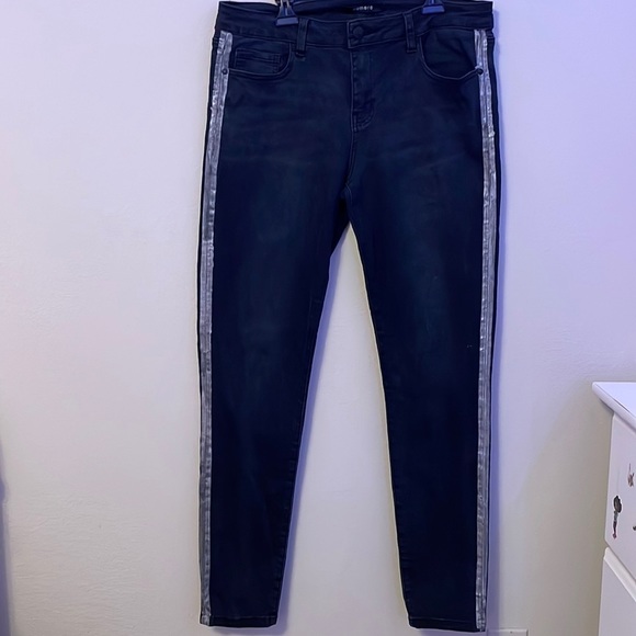 Numero Women’s Tuxedo Strip Skinny Jeans Size 31 - Picture 2 of 8